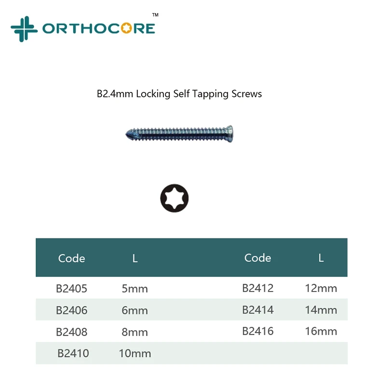 2.4mm ALPS Locking Screw(Titanium)