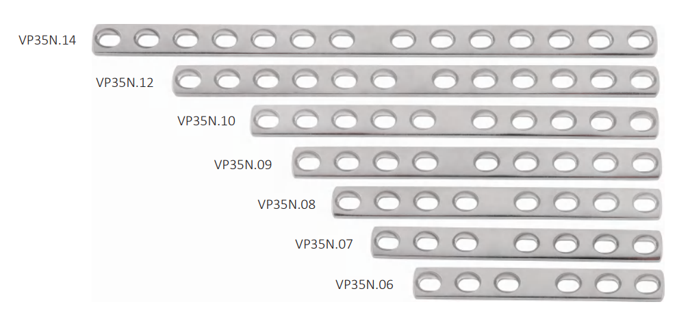 3.5mm DCP Narrow Compression Bone Plate Stainless Steel 