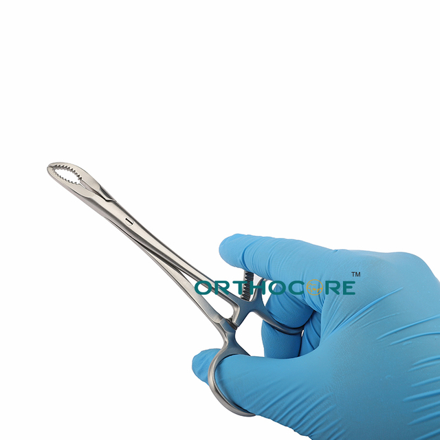 Small Curved Serrated Reduction Forceps
