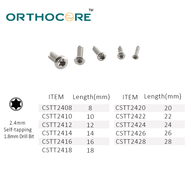 2.4mm Cortical Screw Torx(stainless steel)